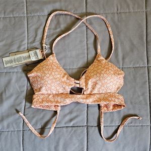Patagonia Focal Point Top Bikini Women's XS in Tigerlily Orange